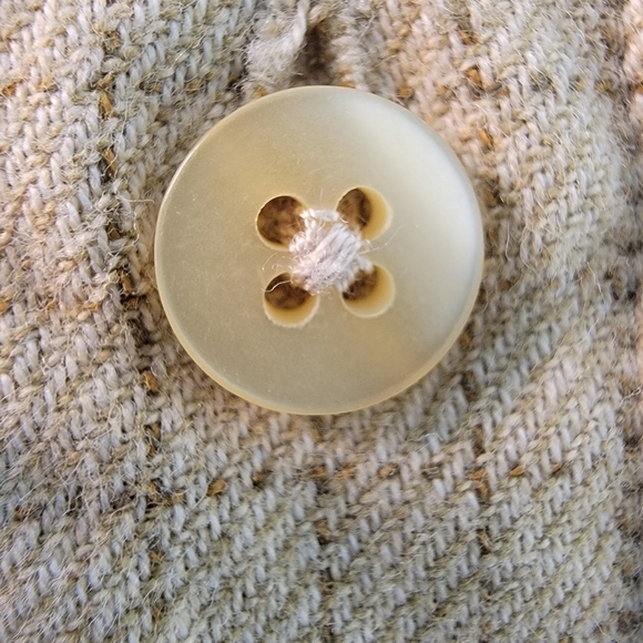 Men's Casual Button-Down Shirts - Beige and Brown - Picture 14 of 16